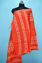 Picture of Orange Batik Print Bhagalpuri Silk Dupatta