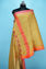 Picture of Beige Plain Linen Dupatta with Temple Border