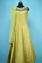 Picture of Full Length Olive Green Netted Neck Embroidery Work Gown Set 