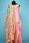 Picture of Full Length Peach Chanderi Heavy Embroidery Work Skirt Style Gown Set with Designer Dupatta