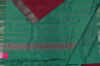 Picture of Maroon and Sea Green Small Zari Border Mangalagiri Silk Saree