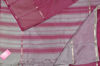 Picture of Magenta and Grey Stripes Mangalagiri Silk Saree