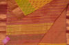 Picture of Yellow and Pink Printed Mangalagiri Silk Saree with Zari Border