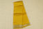 Picture of Mango Yellow Plain Mangalagiri Silk Saree with Silver Zari Border