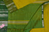 Picture of Yellow and Green Missing Checks Mangalagiri Silk Saree with Big Zari Border