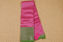 Picture of Pink and Green Missing Checks Mangalagiri Silk Saree with Big Zari Border