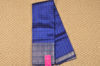 Picture of Violet Mangalagiri Silk Saree with Silver Checks and Kanchi Zari Border