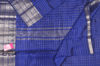 Picture of Violet Mangalagiri Silk Saree with Silver Checks and Kanchi Zari Border