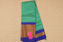 Picture of Sea Green and Royal Blue Gold Zari Checks Mangalagiri Silk Saree with Rich Pallu