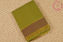 Picture of Mehandi Green and Magenta Mangalagiri Handloom Cotton Saree with Gold Zari Border