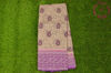 Picture of Nude and Magenta Printed Mangalagiri Handloom Cotton Saree with Temple Border