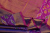 Picture of Violet and Pink Uppada Full Tissue Silk Saree with Pochampally Border