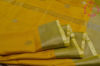 Picture of Yellow Uppada Silk Saree with Silver Butta and Border