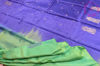 Picture of Sea Green and Violet Banana Silk Saree with Butta