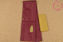 Picture of Maroon and Lemon Yellow Banana Silk Saree with Butta