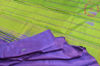 Picture of Green and Royal Blue Banana Silk Saree with Butta