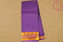 Picture of Violet Plain Mangalagiri Handloom Cotton Saree with Zari  Border