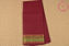 Picture of Maroon Plain Mangalagiri Handloom Cotton Saree with Zari  Border