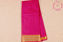 Picture of Pink and Green Checks Mangalagiri Handloom Cotton Saree With Zari Border