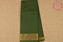 Picture of Moss Green and Blue Checks Mangalagiri Handloom Cotton Saree With Zari Border