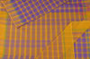 Picture of Lavender and Yellow Big Checks Mangalagiri Handloom Cotton Saree