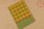 Picture of Yellow and Sea Green Checks Mangalagiri Handloom Cotton Saree