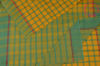 Picture of Yellow and Sea Green Checks Mangalagiri Handloom Cotton Saree