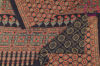 Picture of Black With Multicolour Hand Block Ajrakh Printed Malmal Cotton Saree