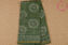 Picture of Antique Green Batik Print Chanderi Silk Saree with Small Zari Border