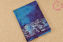 Picture of Violet and Sky Blue Water Mark Batik Hand Printed Cotton Saree