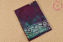 Picture of Purple and Sea Green Water Mark Batik Hand Printed Cotton Saree
