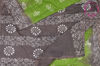 Picture of Green and Grey Batik Hand Printed Cotton Saree