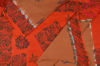 Picture of Clay Brown and Orange South Mulmul Hand Block Printed Cotton Saree