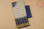 Picture of White and Navy Blue Checks Tie and Dye Bandhani Cotton Saree 