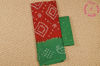 Picture of Red and Green Tie and Dye Bandhani Cotton Saree