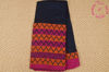 Picture of Navy Blue and Pink Begumpuri Soft Handloom Cotton Saree
