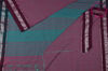 Picture of "Onion Pink, Sea Green and Maroon Plain Handloom Cotton Saree with Thread Border"